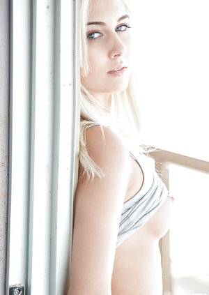 18 year old beauty uncovers her big tits before losing her virginity